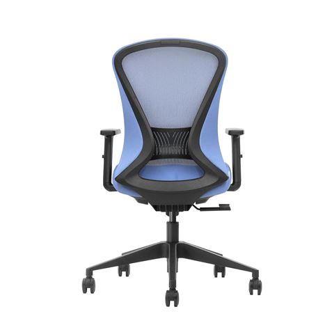 REACONDICIONADA SILLA OFICINA GAMA SENIOR SE1700 AZUL CROMAD - CR1202-4