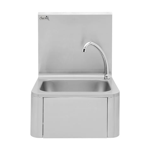 FREGADERO MURAL ACERO INOX PROFESIONAL CON GRIFO Y DISPENSADOR CHEF PRO - CF0144-2