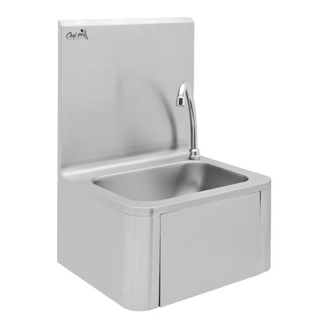 FREGADERO MURAL ACERO INOX PROFESIONAL CON GRIFO Y DISPENSADOR CHEF PRO - CF0144-3