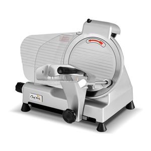 CORTADORA DE CARNE Y FIAMBRE PROFESIONAL 250MM, 240W CHEF PRO - CF0130-1