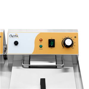 FREIDORA ELÉCTRICA PROFESIONAL 16+16 LITROS 2X3000W CHEF PRO - CF0106-9