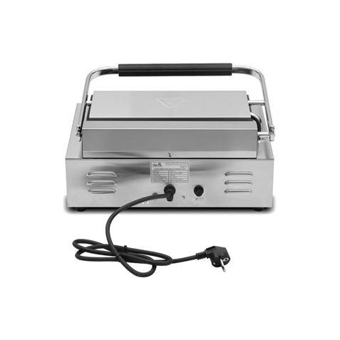 SANDWICHERA INDUSTRIAL SUPERFICIE MIXTA (RAYADA + LISA) 2200W CHEF PRO - CF0111-4