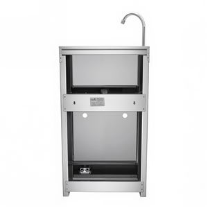 LAVAMANOS ACERO INOX INDUSTRIAL CON GRIFO DE PIE Y DISPENSADOR CHEF PRO - CF0145-5
