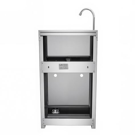 LAVAMANOS ACERO INOX INDUSTRIAL CON GRIFO DE PIE Y DISPENSADOR CHEF PRO - CF0145-5