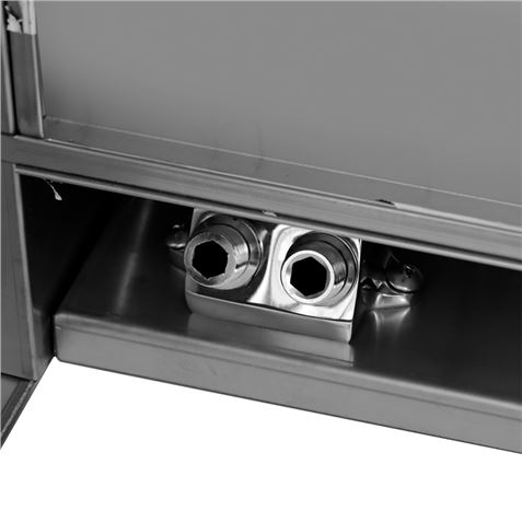 LAVAMANOS ACERO INOX INDUSTRIAL CON GRIFO DE PIE Y DISPENSADOR CHEF PRO - CF0145-10