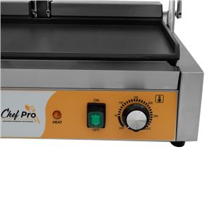 SANDWICHERA INDUSTRIAL DOBLE PLACAS LISAS 3600W CHEF PRO - CF0112-6