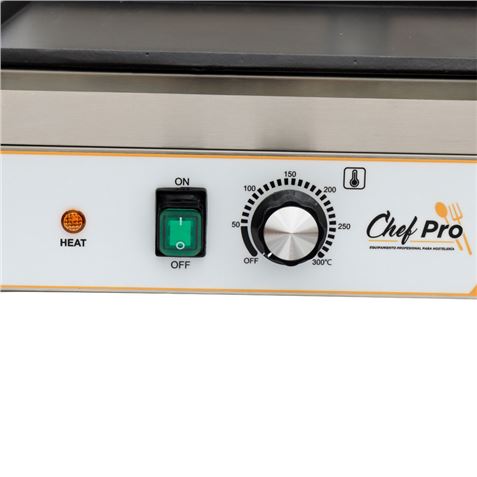 SANDWICHERA INDUSTRIAL DOBLE PLACAS LISAS 3600W CHEF PRO - CF0112-7