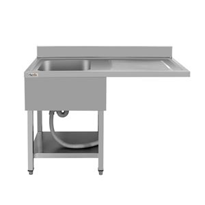 FREGADERO INDUSTRIAL 140X70X85CM CUBETA IZQUIERDA Y ESTANTE CHEF PRO - CF0139-2