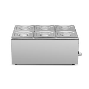 BAÑO MARIA INDUSTRIAL 6 CUBETAS 1200W CHEF PRO - CF0114-4