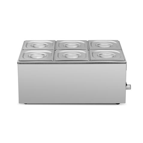 BAÑO MARIA INDUSTRIAL 6 CUBETAS 1200W CHEF PRO - CF0114-4