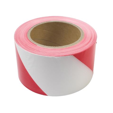 CINTA DE SEÑALIZACION ROJO-BLANCO 250Mtrs.X7Cm. MADER - 65012-1