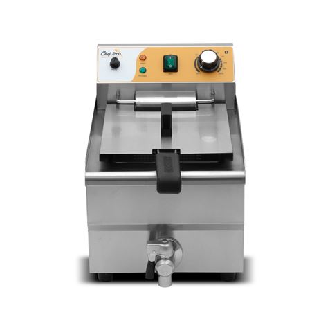 FREIDORA ELÉCTRICA PROFESIONAL 10 LITROS 3000W CHEF PRO - CF0104-2