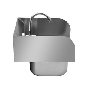 FREGADERO MURAL ACERO INOX PROFESIONAL CON GRIFO Y BACKSPLASH CHEF PRO - CF0143-4