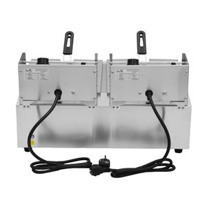 FREIDORA ELÉCTRICA PROFESIONAL DOBLE 9+9 LITROS 2X2500W CHEF PRO - CF0101-8