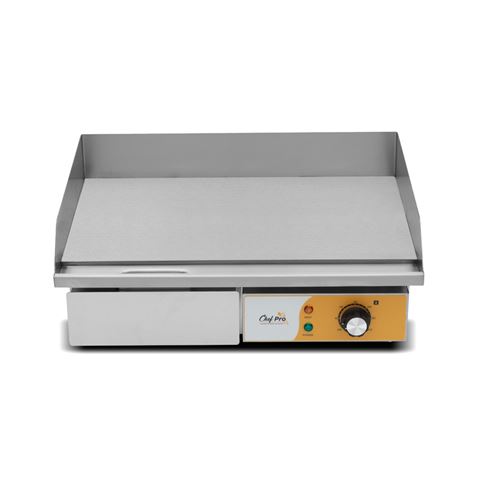 PLANCHA ELÉCTRICA PROFESIONAL SUPERFICIE LISA 3000W CHEF PRO - CF0107-2