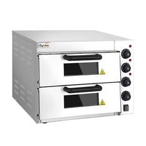 HORNO DE PIZZA ELÉCTRICO PROFESIONAL 2 CÁMARAS 3000W CHEF PRO - CF0119-3