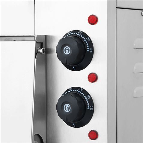 HORNO DE PIZZA ELÉCTRICO PROFESIONAL 2 CÁMARAS 3000W CHEF PRO - CF0119-6