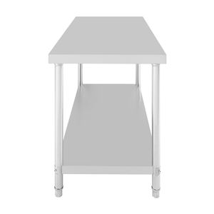 MESA DE TRABAJO ACERO INOXIDABLE 180X70X85CM CHEF PRO - CF0137-3