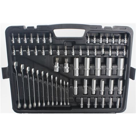 MALETÍN HERRAMIENTAS C.V. 215 PIEZAS 1/4" - 1/2" - 3/8" MADER - 51061-1