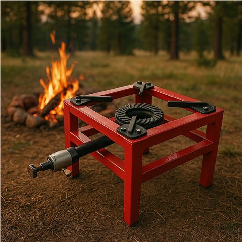 REAC FOGÓN / HORNILLO DE GAS REFORZADO ALTA POTENCIA 1 FUEGO 40X40CM MUVIP - MV0628-2