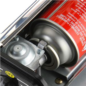 REACONICIONADA COCINA DE GAS PORTATIL DOBLE BOMBONA ACERO MUVIP - MV0612-4