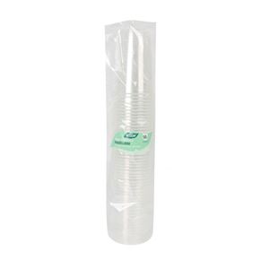 PACK 50 VASOS PLASTICOS TRANSPARENTE 250CC ALGON - BA01054376567-1