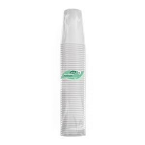 PACK 50 VASOS PLASTICOS BLANCO 250CC ALGON - BA01054376559-1