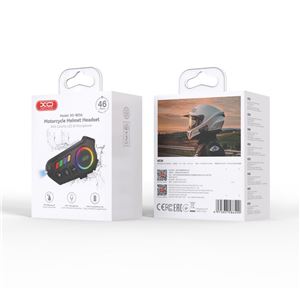 INTERCOMUNICADOR BLUETOOTH PARA CASCO CON RGB BE56 XO - XOBE56-2
