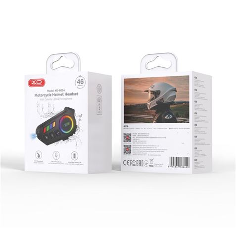 INTERCOMUNICADOR BLUETOOTH PARA CASCO CON RGB BE56 XO - XOBE56-2