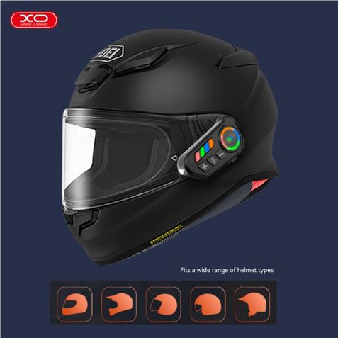 INTERCOMUNICADOR BLUETOOTH PARA CASCO CON RGB BE56 XO - XOBE56-3