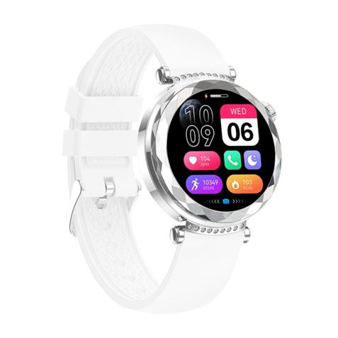 SMARTWATCH J13 1.19" AMOLED | IP68 | DEPORTES | PLATA/BLANCO XO - XOJ13SL