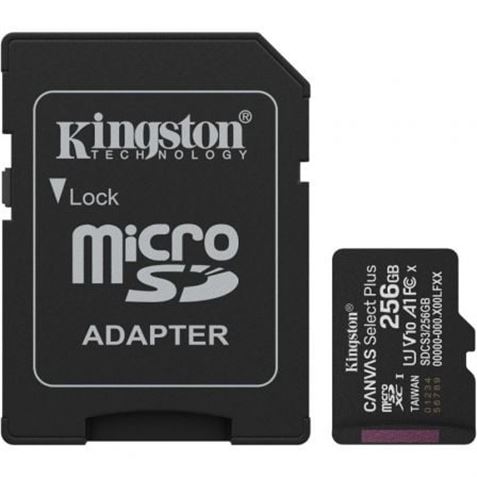 MEMORIA MICRO SD KINGSTON CLASE 10 256GB 100MB/S - SDCS3-256GB