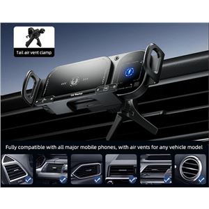 SOPORTE DE COCHE CONTROL TACTIL CON CARGA INALAMBRICA 15W WX042 XO - XOWX042-1