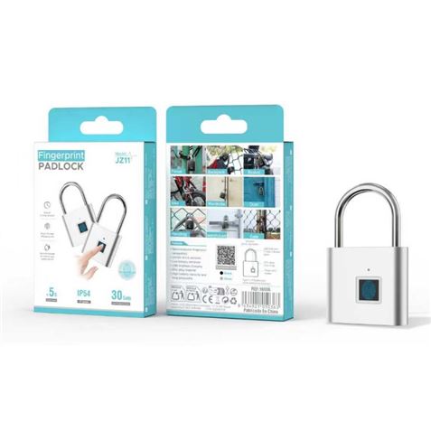 CANDADO INTELIGENTE IP54 CON HUELLA DACTILAR JZ11 - G16006