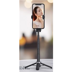 SOPORTE TRIPODE Y STICK SELFIE BLUETOOTH SS29 NEGRO XO - XOSS29BK-2