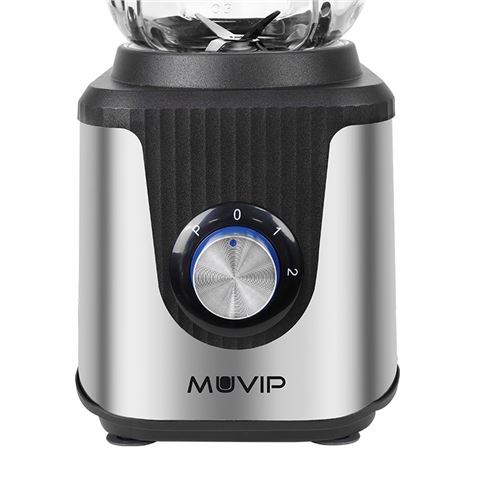 REACONDICIONADA BATIDORA INOXIDABLE VASO CRISTAL 1800W 1.8 LITROS MUVIP - MV0652-3