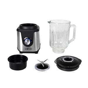 REACONDICIONADA BATIDORA INOXIDABLE VASO CRISTAL 1800W 1.8 LITROS MUVIP - MV0652-7
