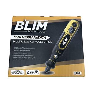 REACONDICIONADA MINI HERRAMIENTA MULTIUSOS BATERÍA 4V + 31 ACCESORIOS BLIM - BL0413-5