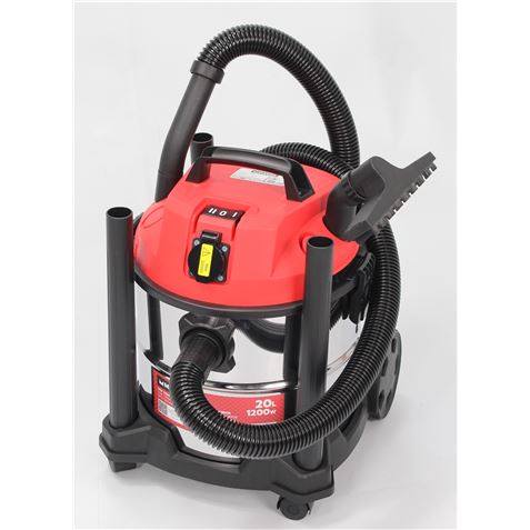 ASPIRADORA INOX POLVO-LÍQUIDOS 20 L. 1.200 W. MADER - 63349-2