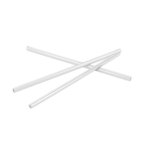 PACK 25 CAÑITAS REUTILIZABLES TRANSPARENTES 19.5CM ALGON - BA01016976668