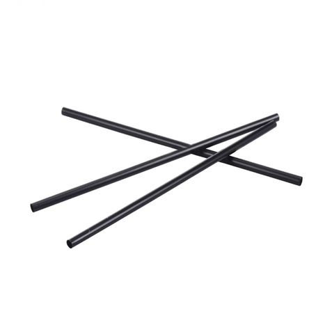 PACK 25 CAÑITAS REUTILIZABLES NEGRAS 19.5CM ALGON - BA01016976669