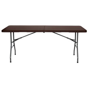 REAC MESA DE RESINA PLEGABLE EFECTO RATÁN 180X74X74CM 3.5CM SUNGARDEN - SG0103-3