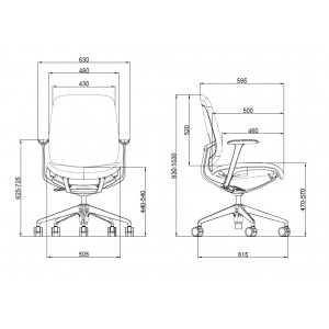 SILLA OFICINA ZENITH COLLECTION CROMAD