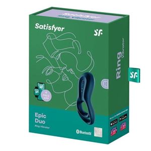 ANILLO VIBRADOR PARA EL PENE CON APP EPIC DUO SATISFYER - 4061504009940-1