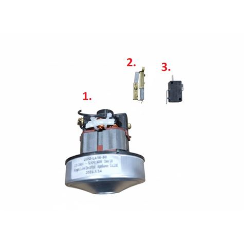 MOTOR + SWITCH + CARBONES PARA PISTOLA DE PINTURA BL0485 BLIM - REP1093