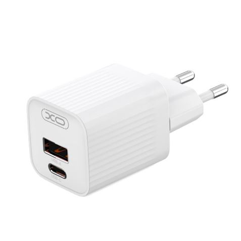 CARGADOR USB+USB-C 30W L149 CON CABLE TIPO C BLANCO XO - XOL149TCWH-1