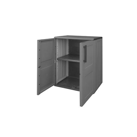 ARMARIO BAJO DE MEDIA ALTURA ESTANTE REGULABLE 680X370X840MM ARTPLAST - F71B-2