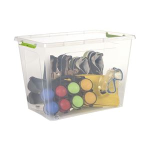 CAJA ORGANIZADORA CON TAPA, RUEDAS Y CIERRES 585X390X410MM ARTPLAST - MP90TTV-1