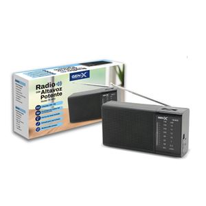 RADIO PORTATIL AM/FM DIAL CLASICO NEGRA GEN-X - FM-4410BK