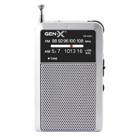 RADIO PORTATIL AM/FM ANALOGICA PLATA FM-4401 GEN-X - FM-4401-1